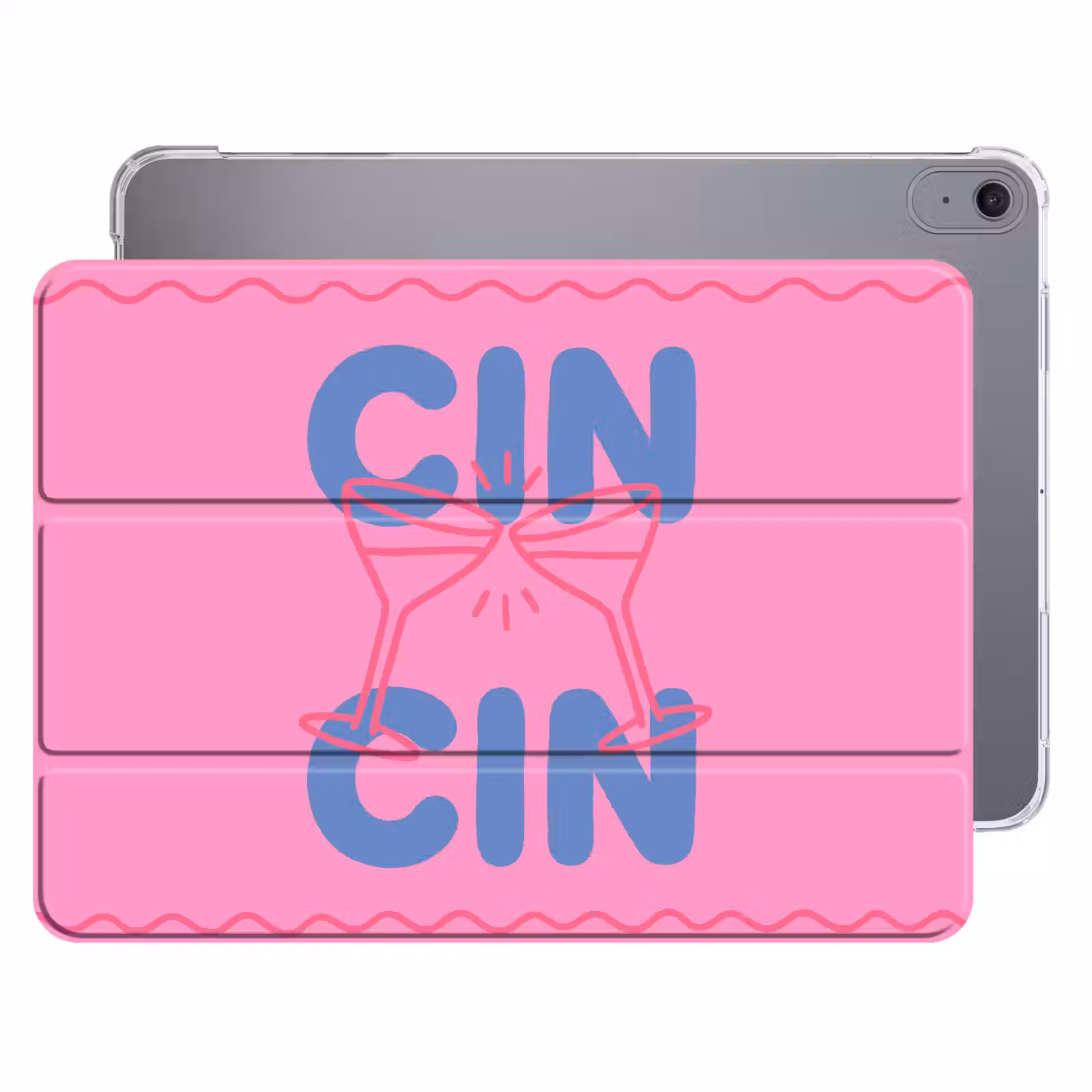 iPad hoes - Drank - Glazen - Proost - Modern - Roze — 1