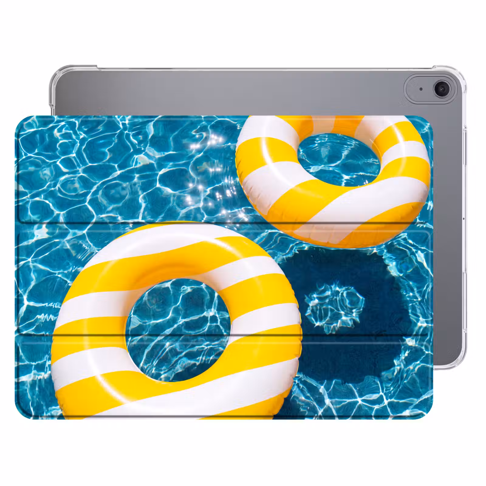 iPad hoes - Zwembad - Zwembanden - Zomer - Geel - Blauw — 1