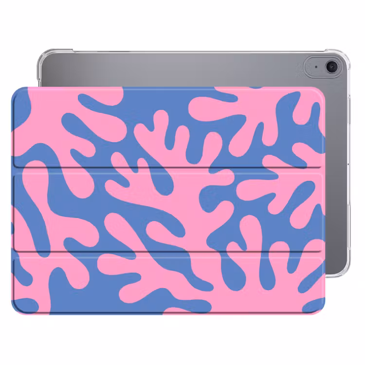 iPad hoes - Abstract - Vormen - Roze - Blauw — 1