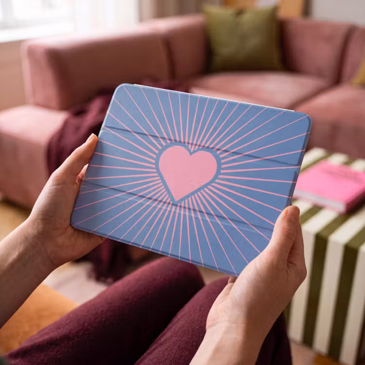 iPad hoes - Hart - Stralen - Liefde - Modern - Roze — 4
