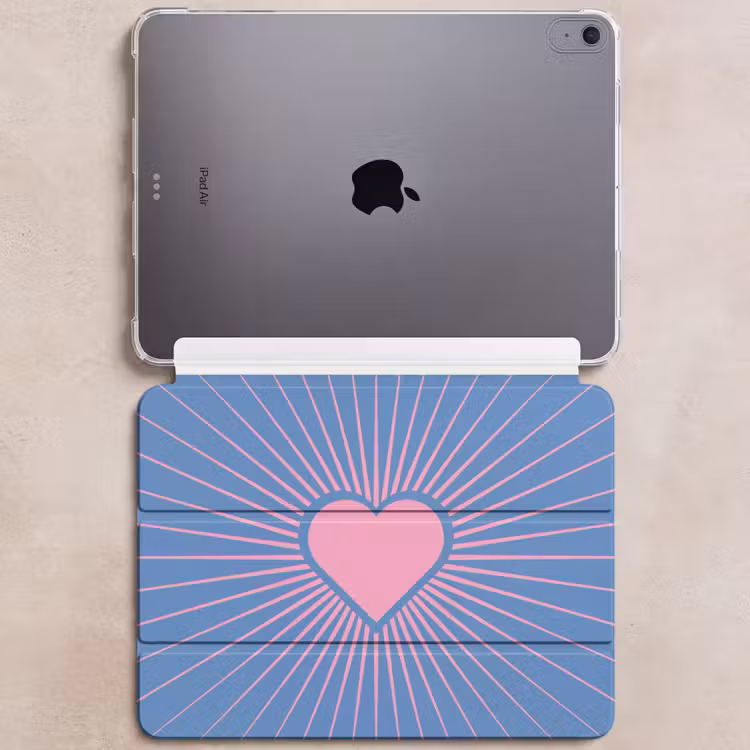 iPad hoes - Hart - Stralen - Liefde - Modern - Roze — 6
