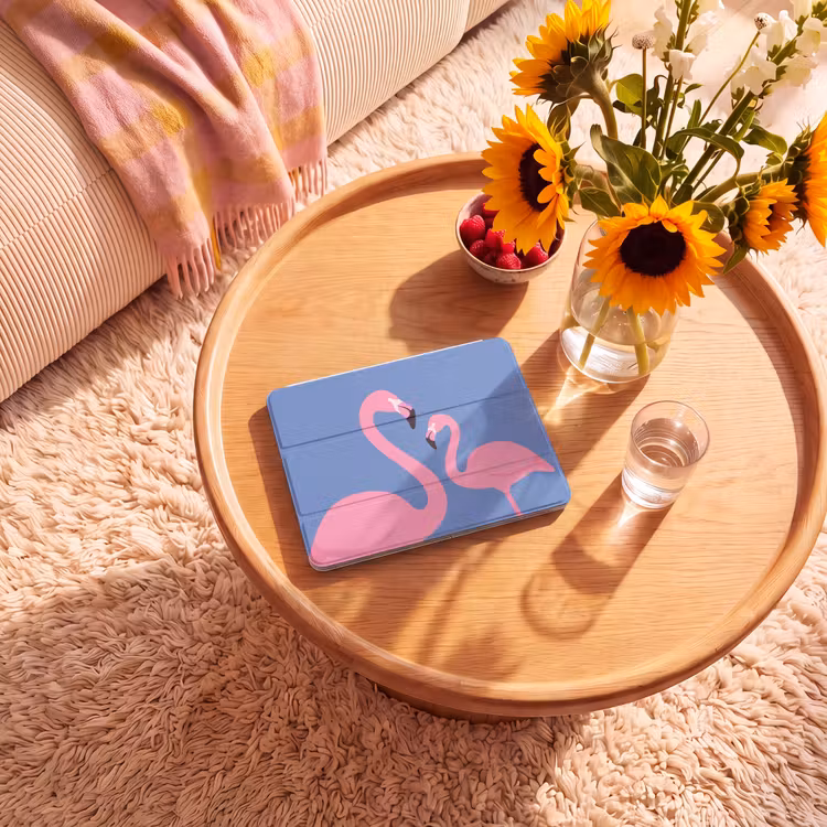 iPad hoes - Vogel - Paar - Dieren - Modern - Roze — 2