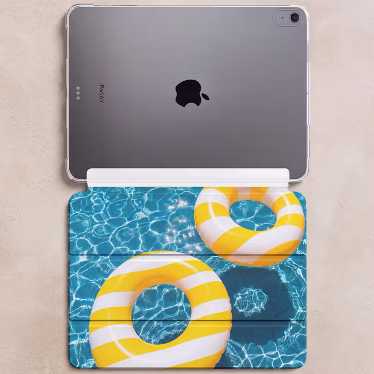 iPad hoes - Zwembad - Zwembanden - Zomer - Geel - Blauw — 6