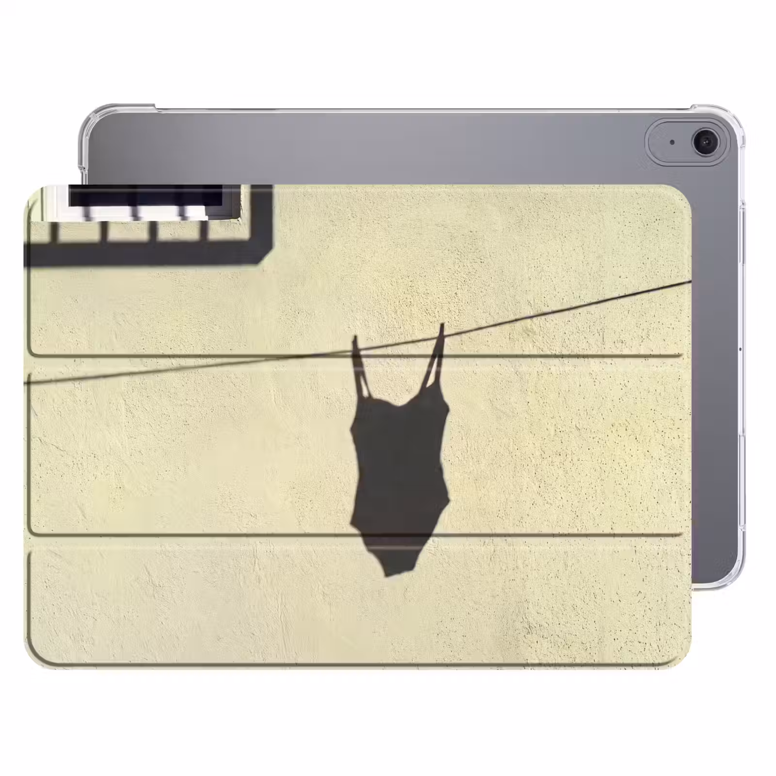 iPad hoes - Badpak - Schaduw - Muur - Zomer - Minimalistisch — 1