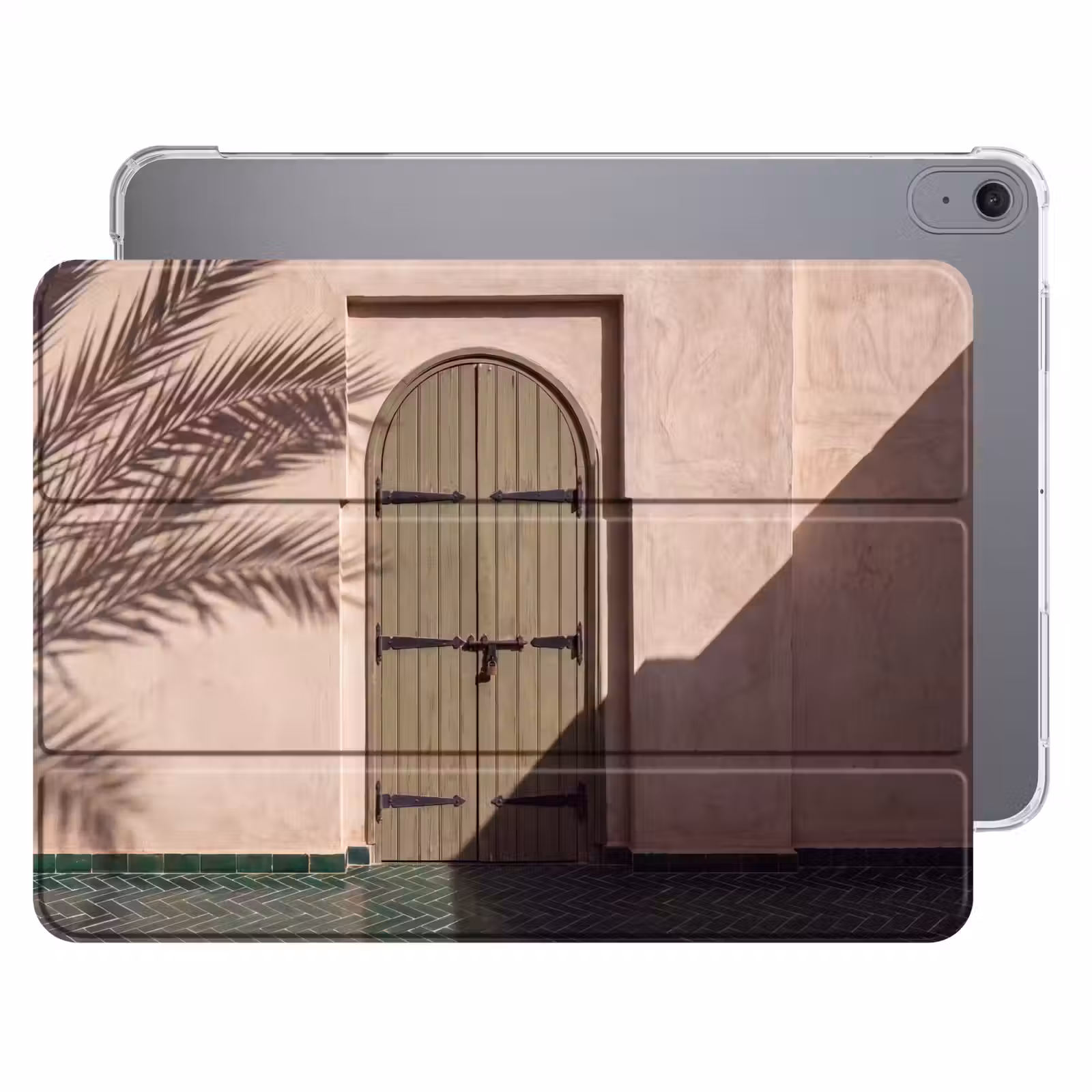 iPad hoes - Deur - Hout - Architectuur - Groen - Rustiek — 1