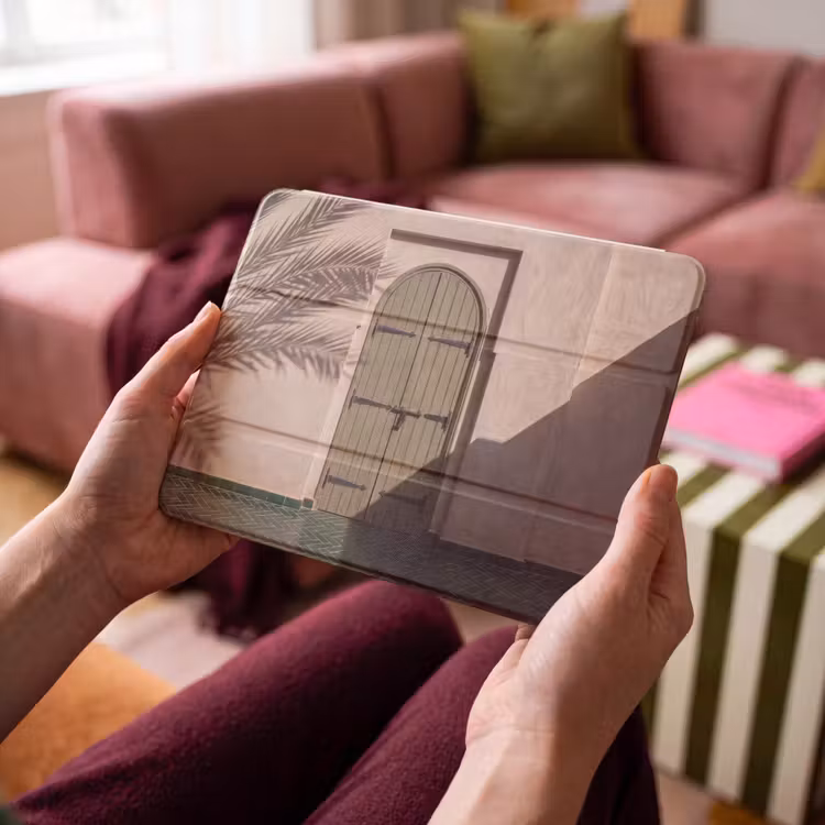 iPad hoes - Deur - Hout - Architectuur - Groen - Rustiek — 4