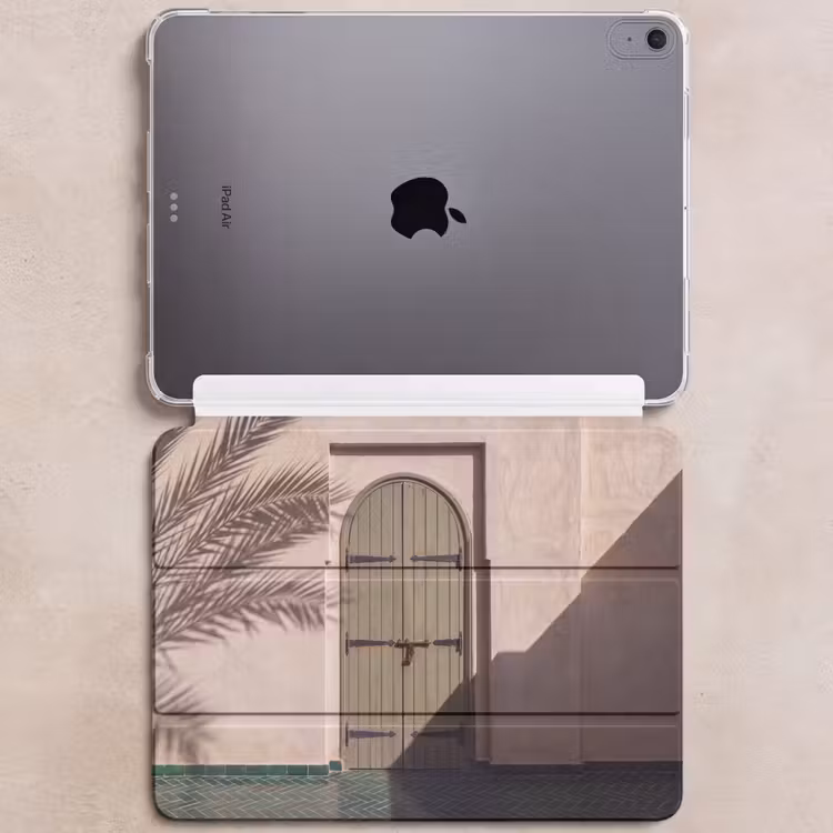 iPad hoes - Deur - Hout - Architectuur - Groen - Rustiek — 6