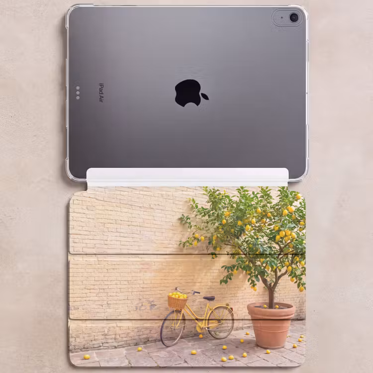 iPad hoes - Fiets - Mand - Eten - Geel - Zomer — 6
