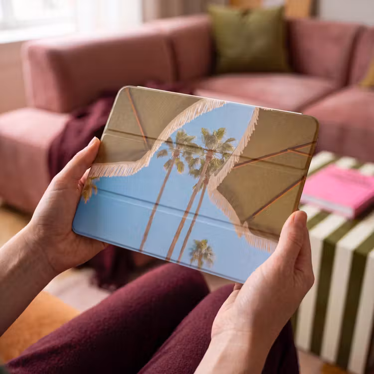 iPad hoes - Parasol - Groen - Franjes - Zomer - Tropisch — 4