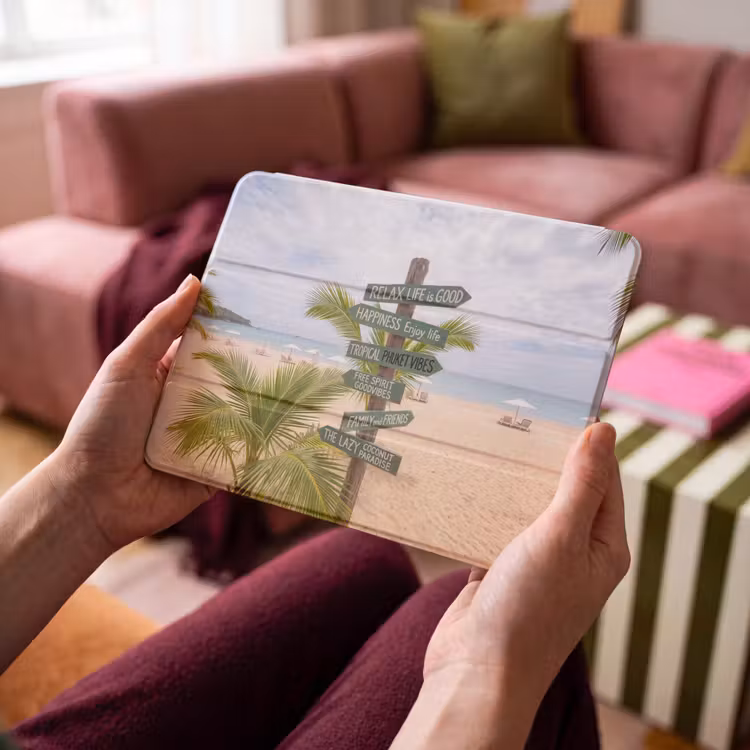 iPad hoes - Strand - Wegwijzer - Palmen - Tropisch - Groen — 4