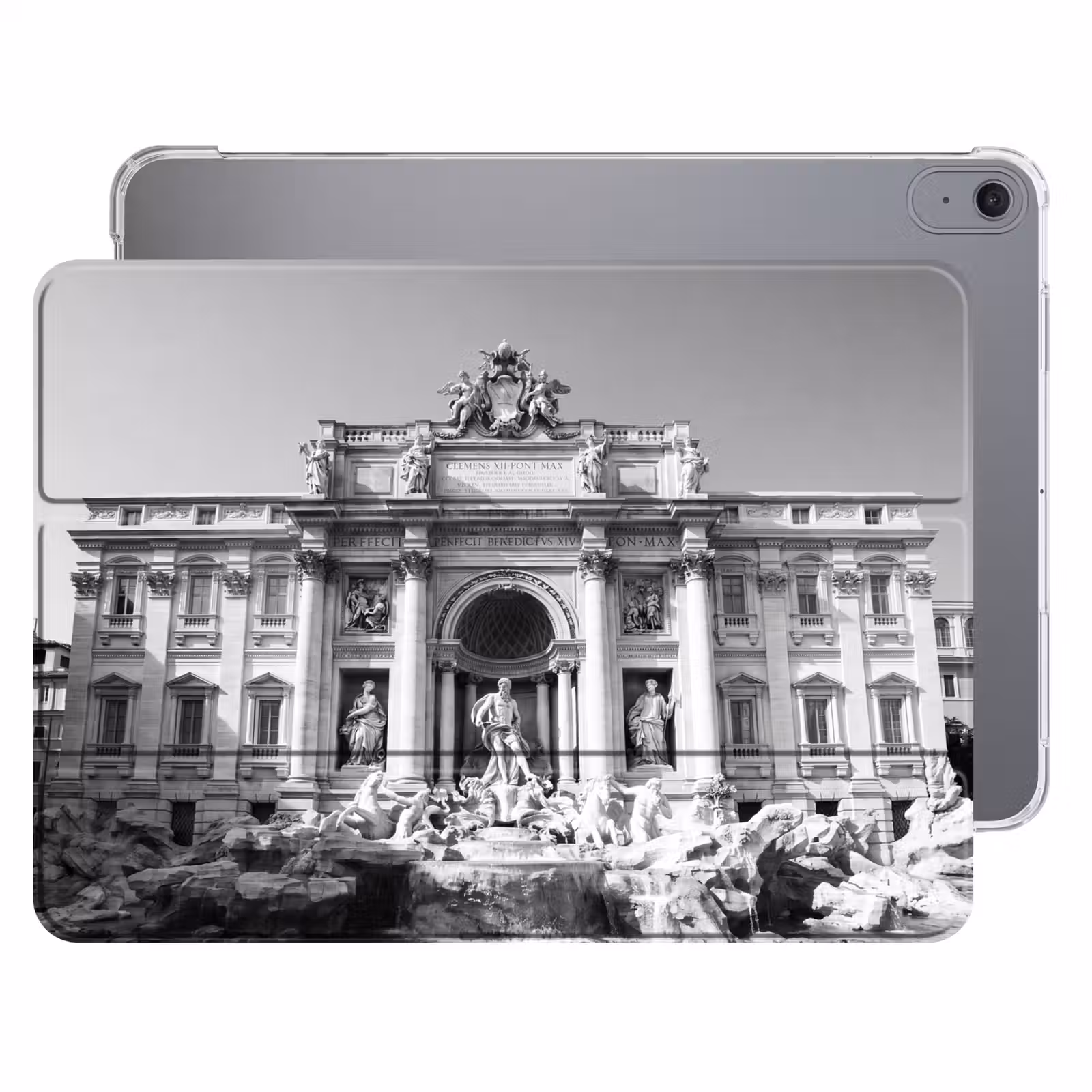 iPad hoes - Fontein - Beelden - Architectuur - Zwart-wit — 1