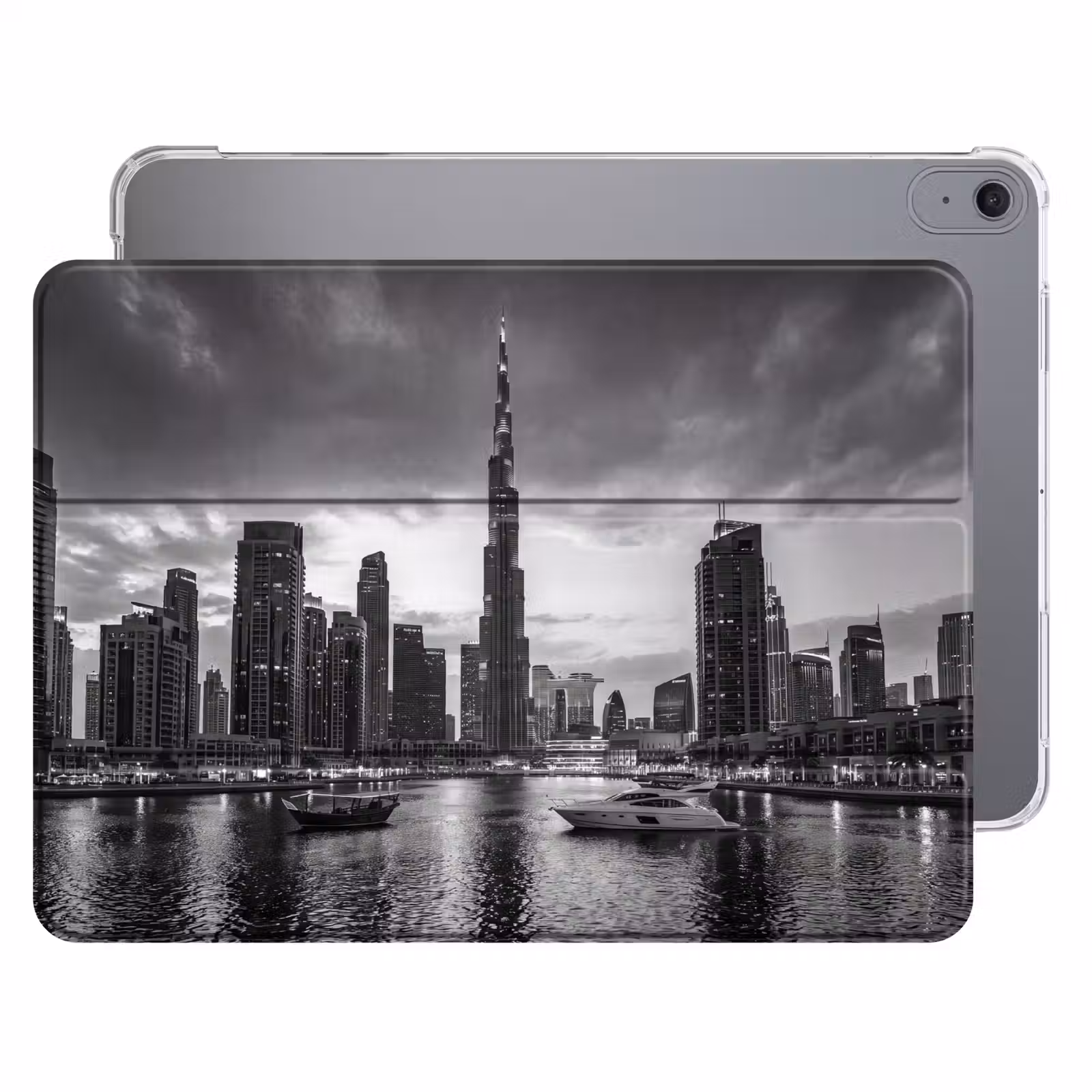 iPad hoes - Stad - Skyline - Architectuur - Avond - Zwart-wit — 1