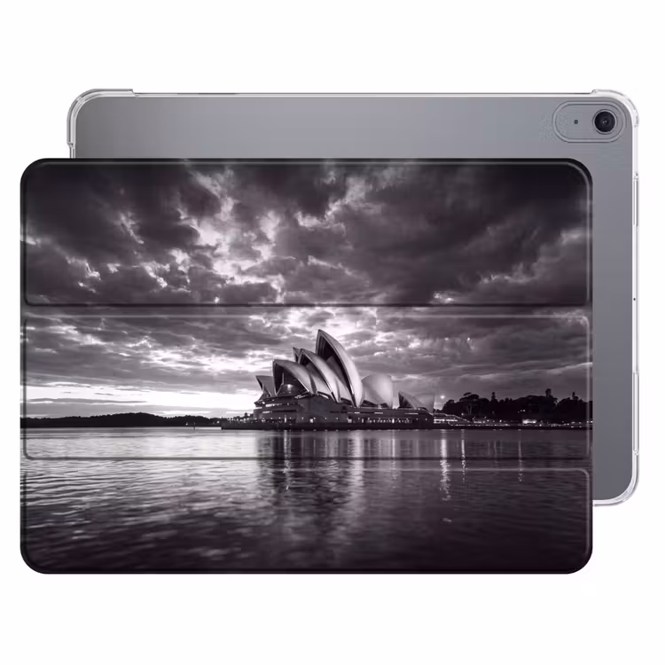 iPad hoes - Architectuur - Water - Stad - Modern - Zwart-wit — 1