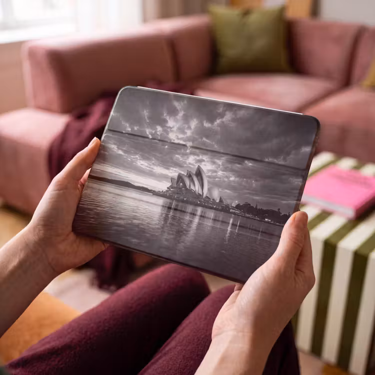 iPad hoes - Architectuur - Water - Stad - Modern - Zwart-wit — 4