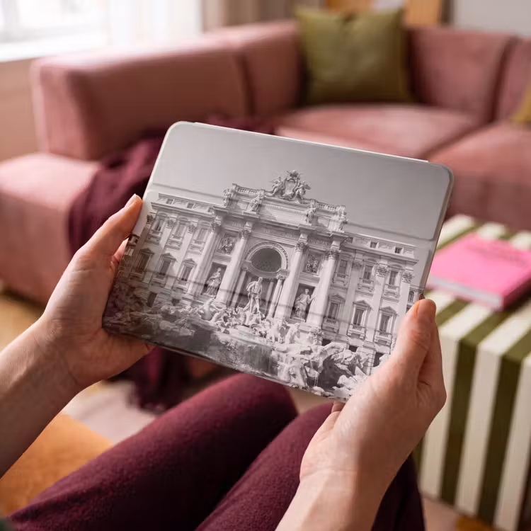 iPad hoes - Fontein - Beelden - Architectuur - Zwart-wit — 4