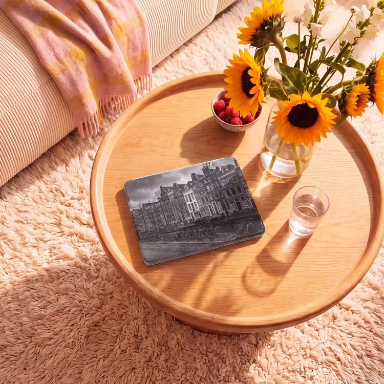 iPad hoes - Huis - Gracht - Amsterdam - Architectuur - Zwart-wit — 2