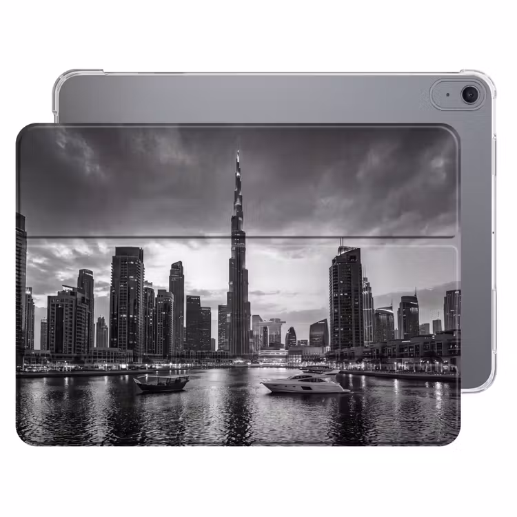 iPad hoes - Stad - Skyline - Architectuur - Avond - Zwart-wit — 1
