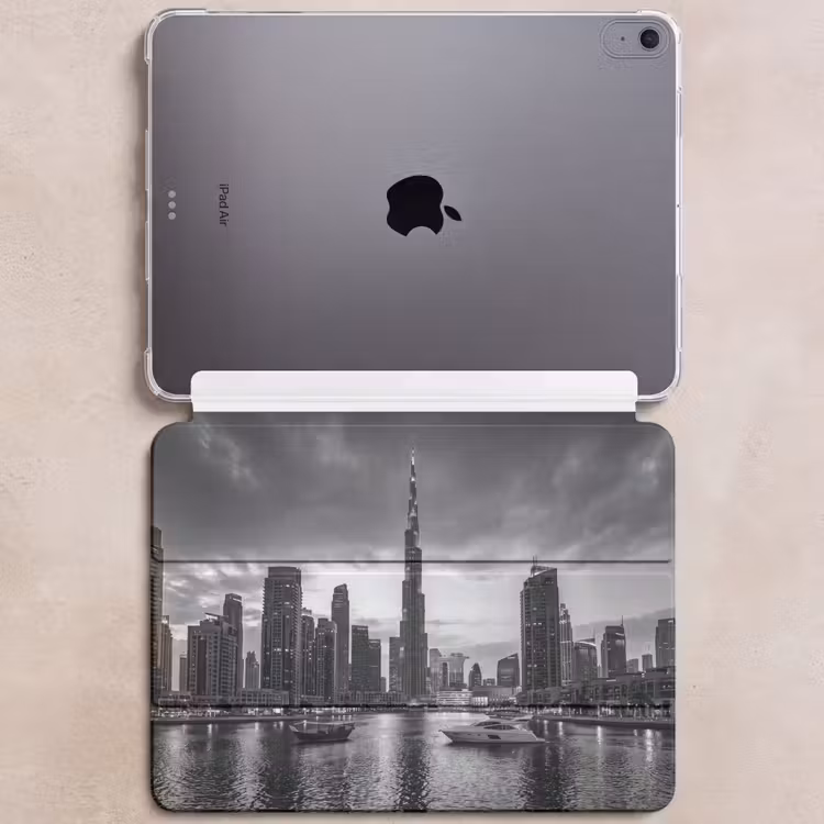 iPad hoes - Stad - Skyline - Architectuur - Avond - Zwart-wit — 6