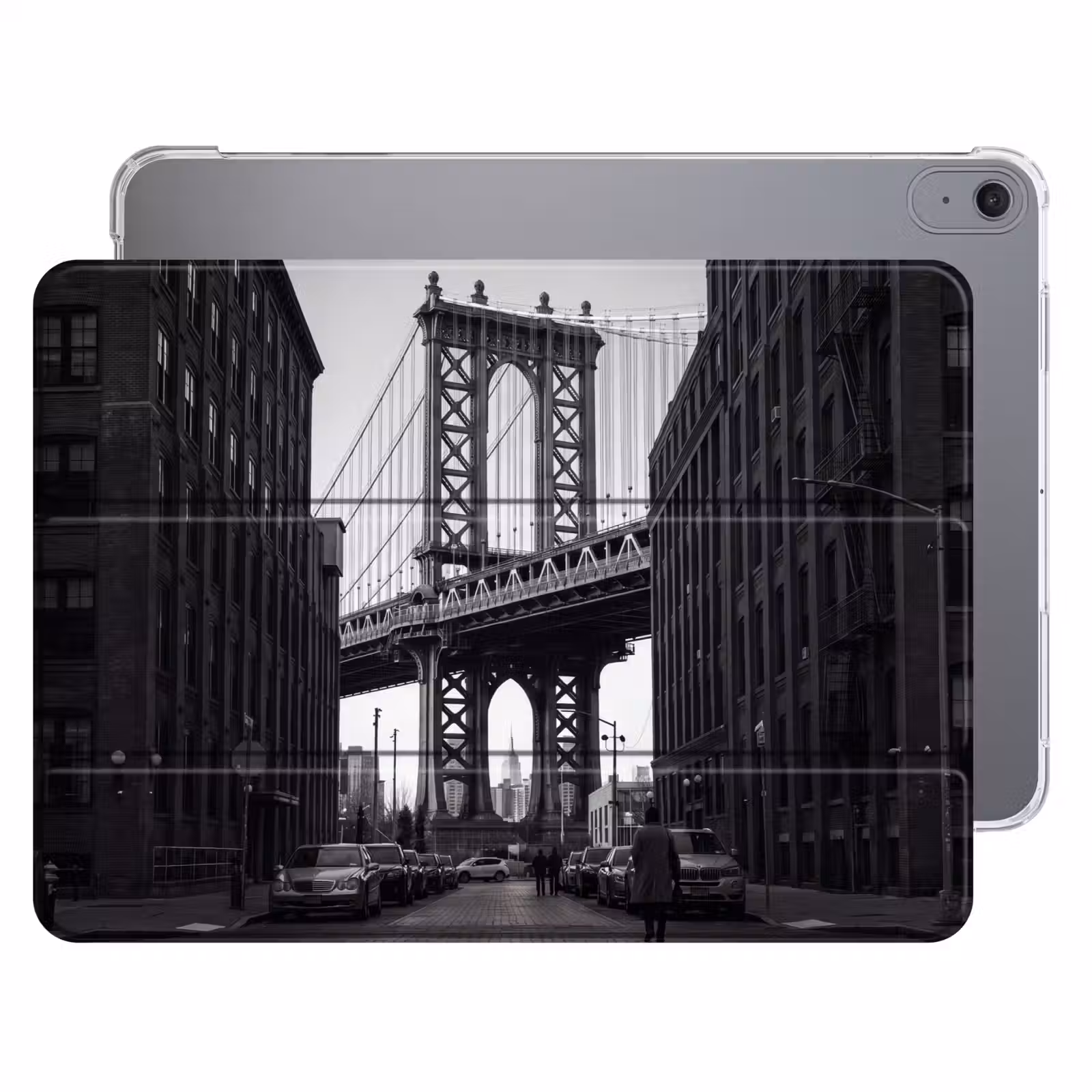 iPad hoes - Brug - Stad - Architectuur - Modern - Zwart-wit — 1