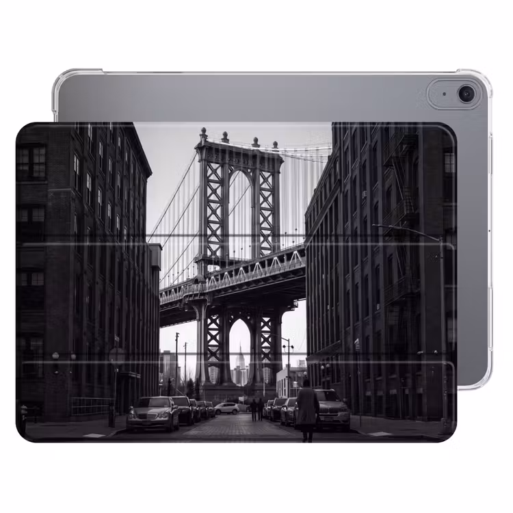 iPad hoes - Brug - Stad - Architectuur - Modern - Zwart-wit — 1