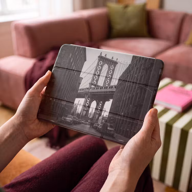 iPad hoes - Brug - Stad - Architectuur - Modern - Zwart-wit — 4