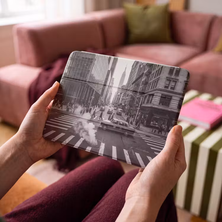 iPad hoes - Stad - Straat - Gebouwen - Verkeer - Zwart-wit — 4