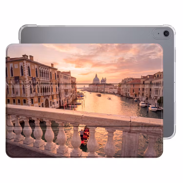 iPad hoes - Stad - Venetië - Kanaal - Zonsopgang - Architectuur - Goud — 1