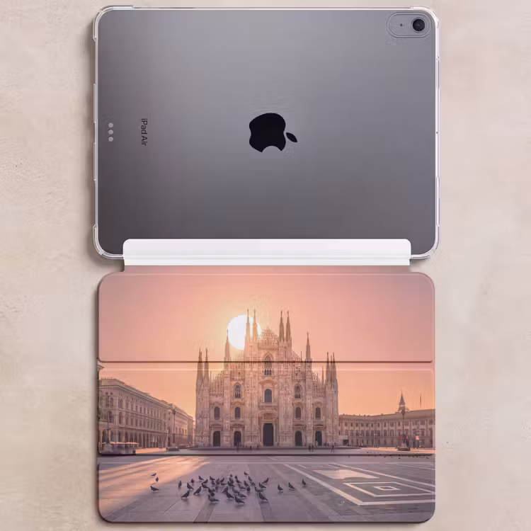 iPad hoes - Architectuur - Milaan - Plein - Zonsopgang - Oranje — 6