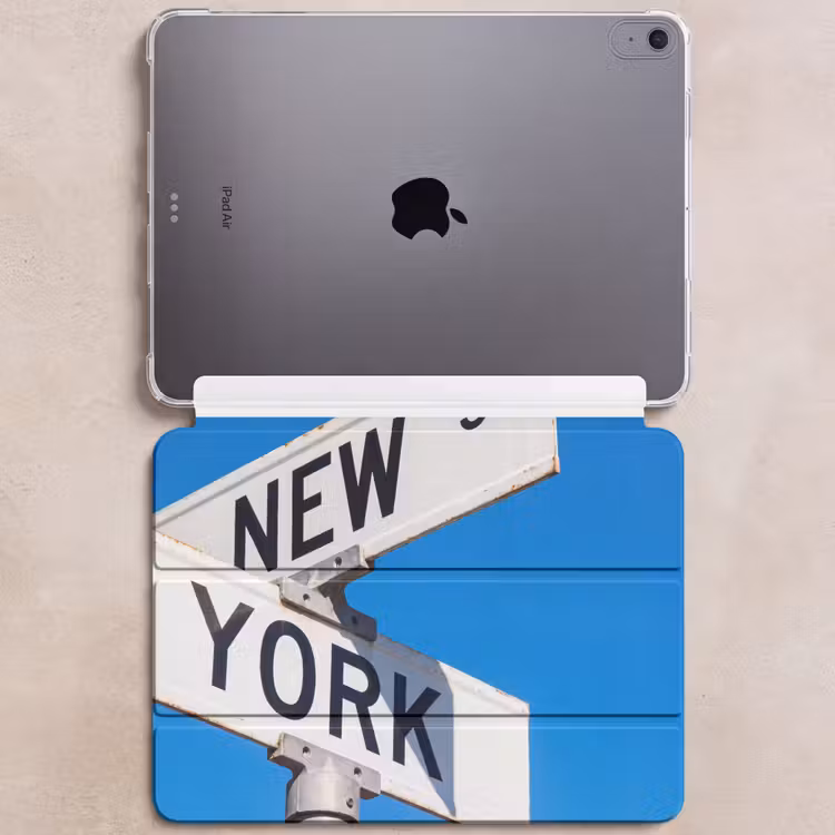iPad hoes - New York - Straatbord - Stad - Urban - Blauw — 6