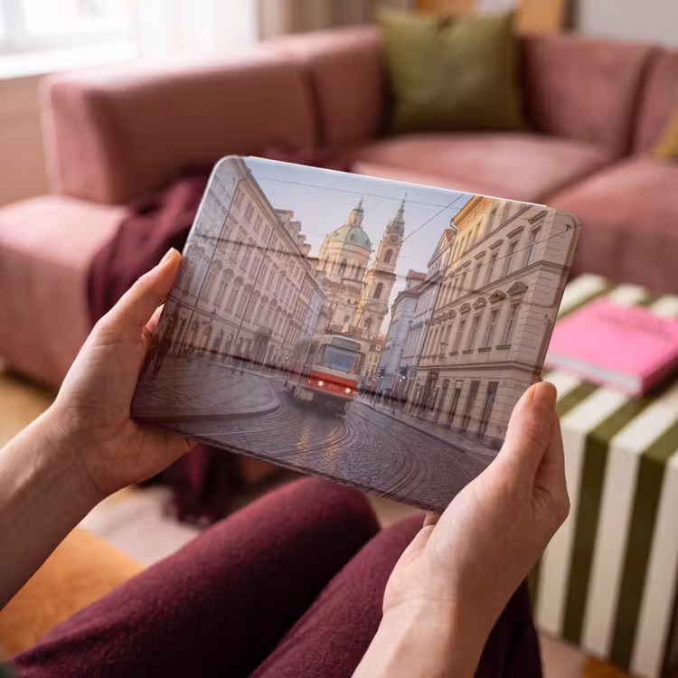 iPad hoes - Tram - Straat - Stadsgezicht - Klassiek - Rood — 4