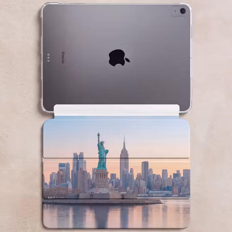 iPad hoes - Vrijheidsbeeld - New York - Zonsopgang - Stad - Architectuur — 6