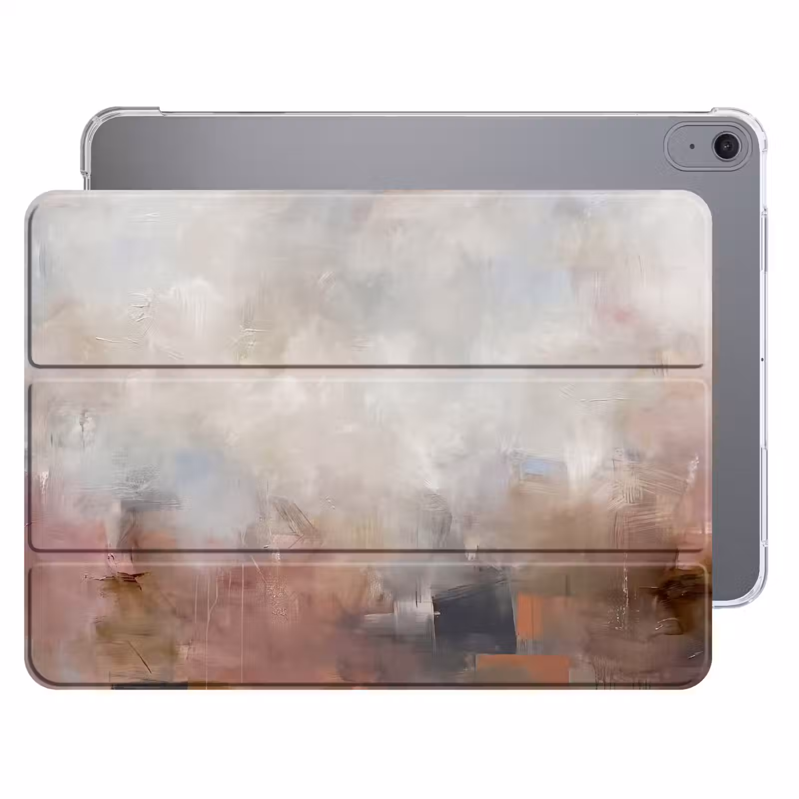iPad hoes - Abstract - Vloeiend - Kunst - Modern - Beige — 1
