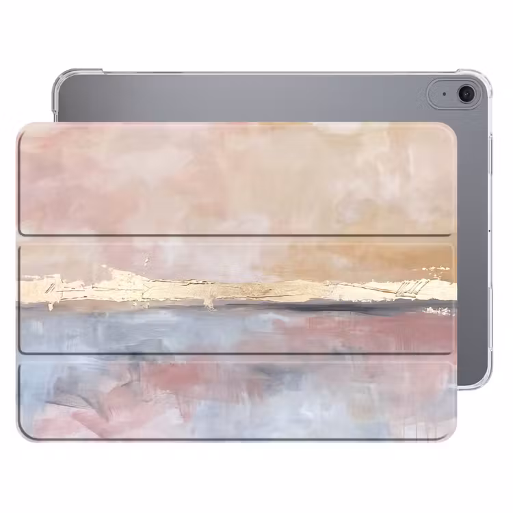 iPad hoes - Abstract - Horizontaal - Kunst - Roze - Goud — 1