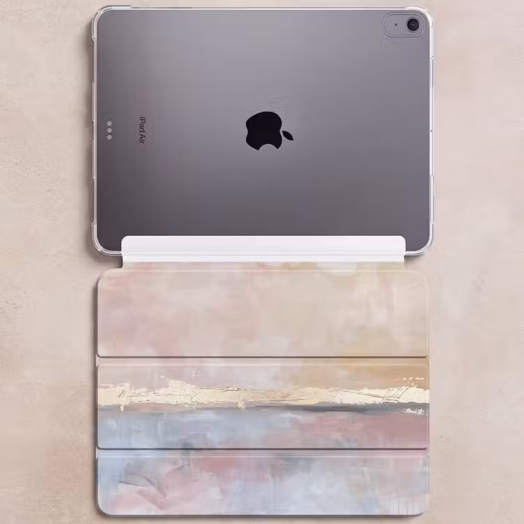 iPad hoes - Abstract - Horizontaal - Kunst - Roze - Goud — 6