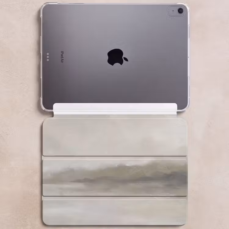 iPad hoes - Abstract - Landschap - Nevel - Modern - Grijs — 6