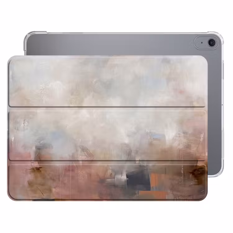 iPad hoes - Abstract - Vloeiend - Kunst - Modern - Beige — 1
