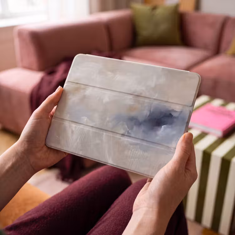 iPad hoes - Abstract - Wolken - Sfeer - Modern - Beige — 4