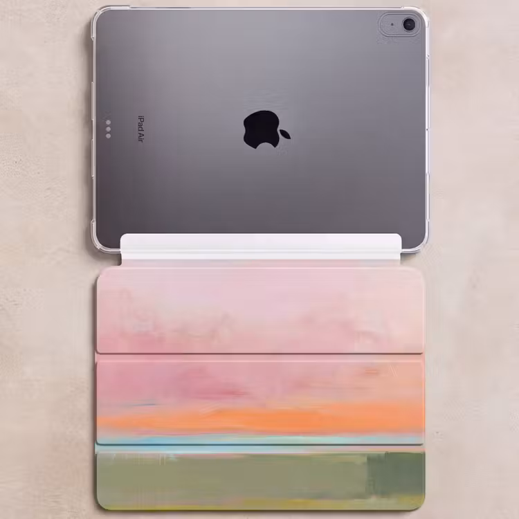 iPad hoes - Abstract - Landschap - Modern - Roze - Oranje — 6