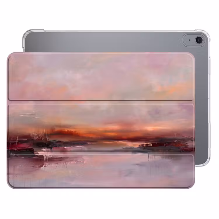 iPad hoes - Landschap - Zonsondergang - Abstract - Modern - Roze — 1