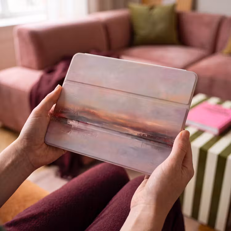 iPad hoes - Landschap - Zonsondergang - Abstract - Modern - Roze — 4