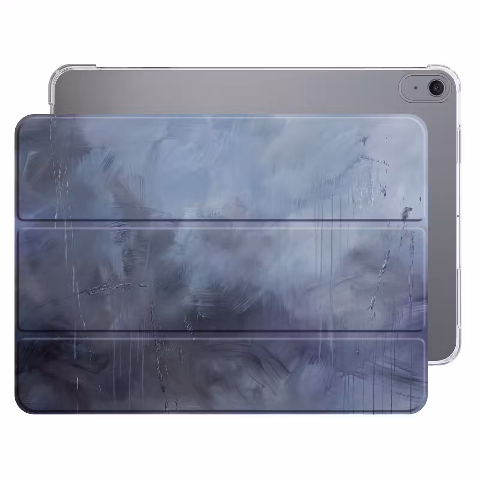 iPad hoes - Abstract - Kwaststreken - Modern - Kunst - Grijs — 1