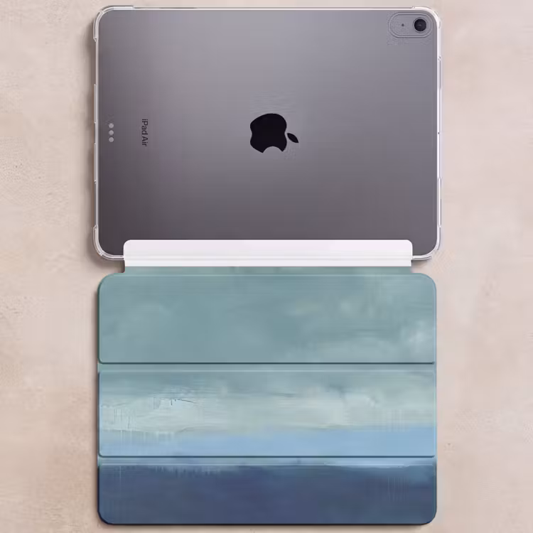 iPad hoes - Abstract - Lagen - Rust - Modern - Blauw — 6