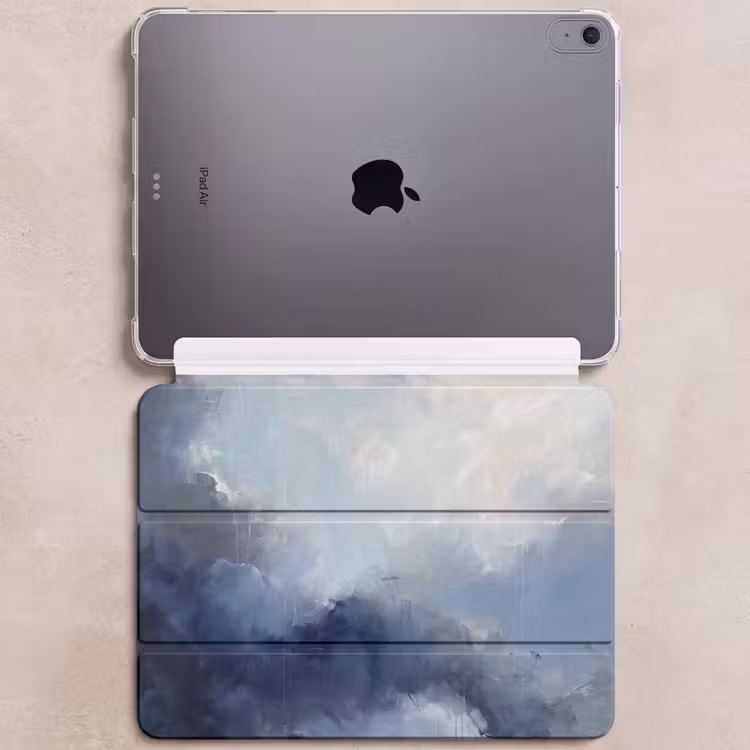 iPad hoes - Abstract - Wolken - Modern - Blauw - Kunst — 6