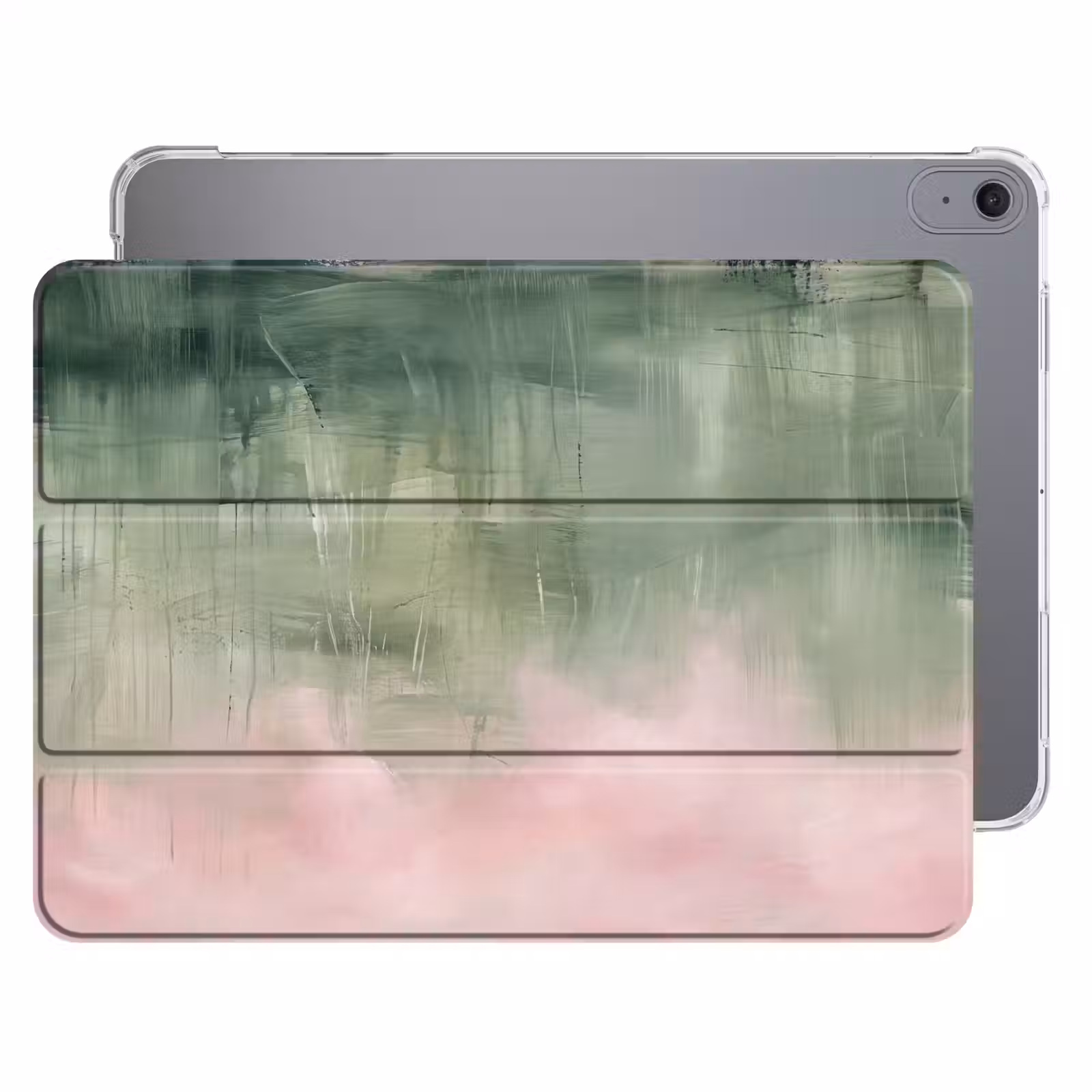 iPad hoes - Kunst - Abstract - Modern - Groen - Roze — 1