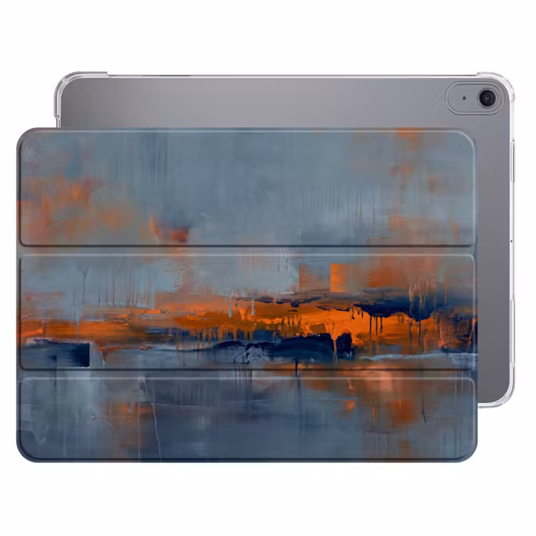 iPad hoes - Abstract - Kleuren - Modern - Oranje - Grijs — 1
