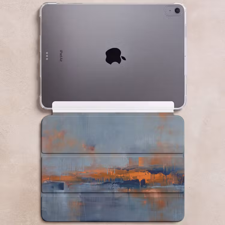 iPad hoes - Abstract - Kleuren - Modern - Oranje - Grijs — 6