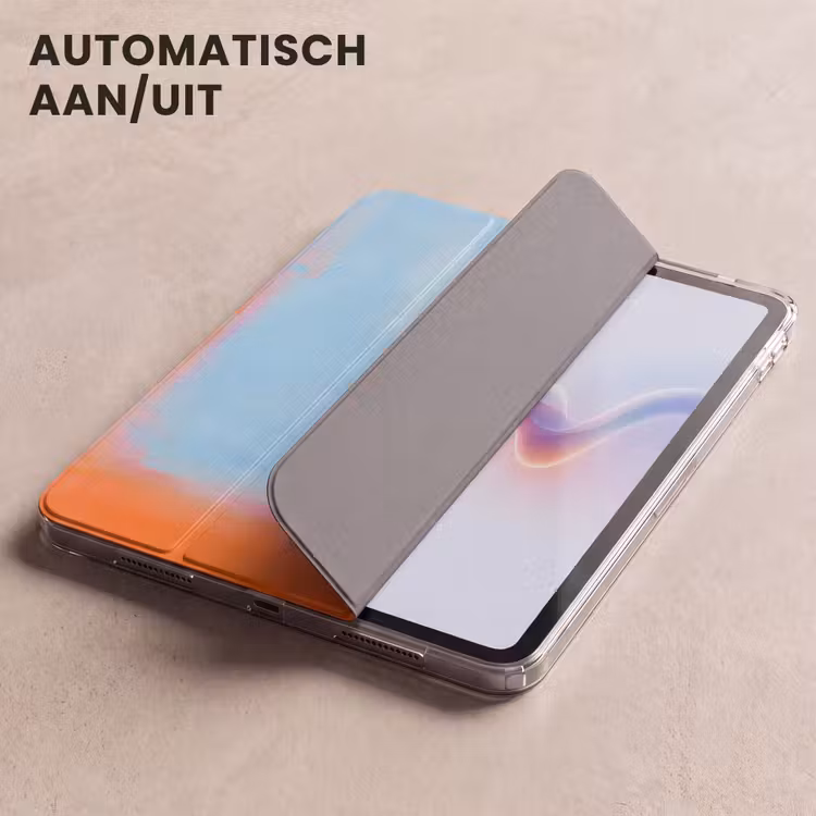 iPad hoes - Abstract - Kleurvlakken - Modern - Oranje - Blauw — 5