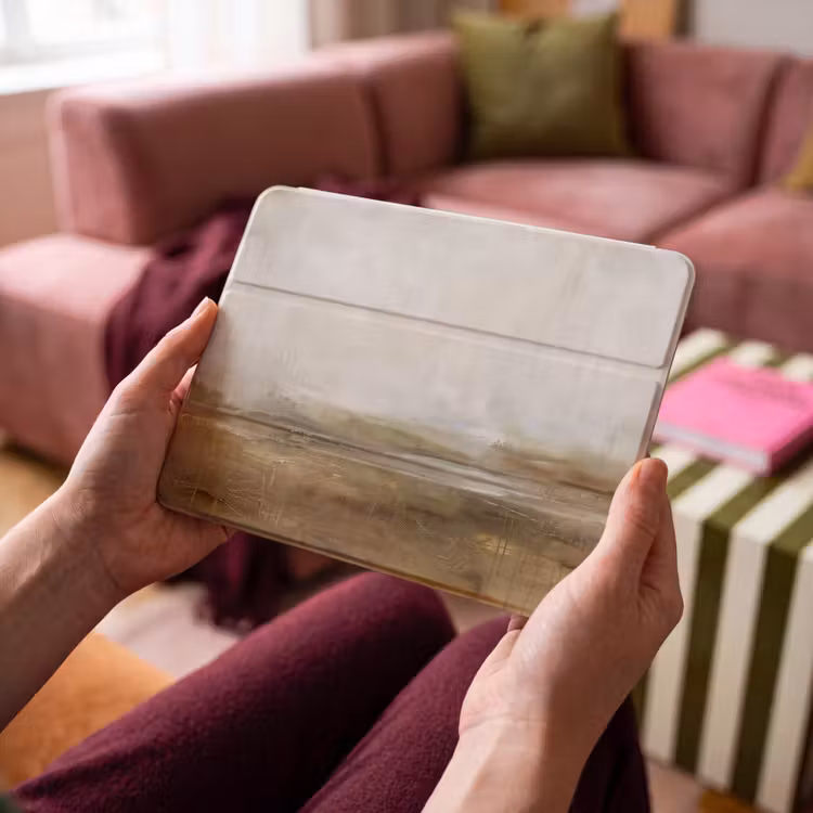 iPad hoes - Abstract - Landschap - Natuur - Beige - Bruin — 4