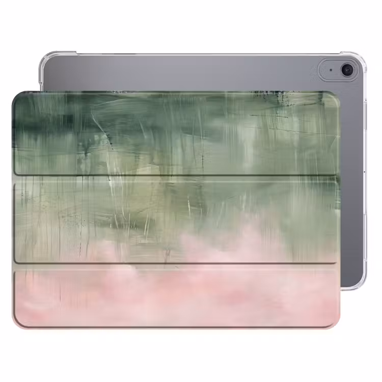 iPad hoes - Kunst - Abstract - Modern - Groen - Roze — 1