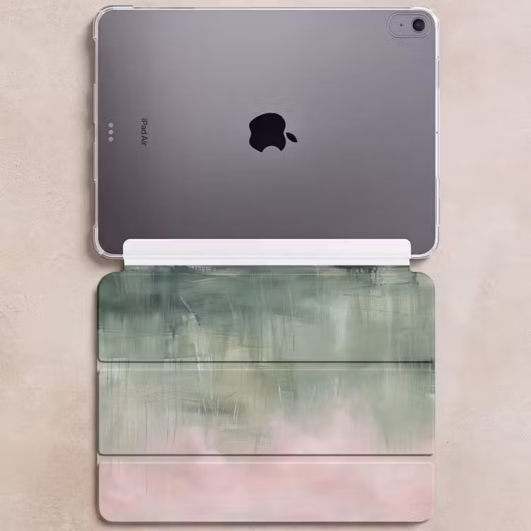 iPad hoes - Kunst - Abstract - Modern - Groen - Roze — 6